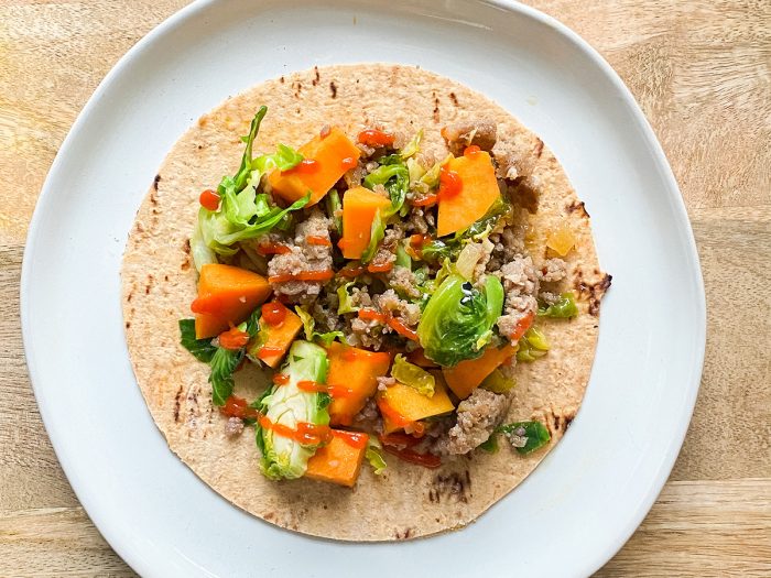 Sausage and Sweet Potato Tacos