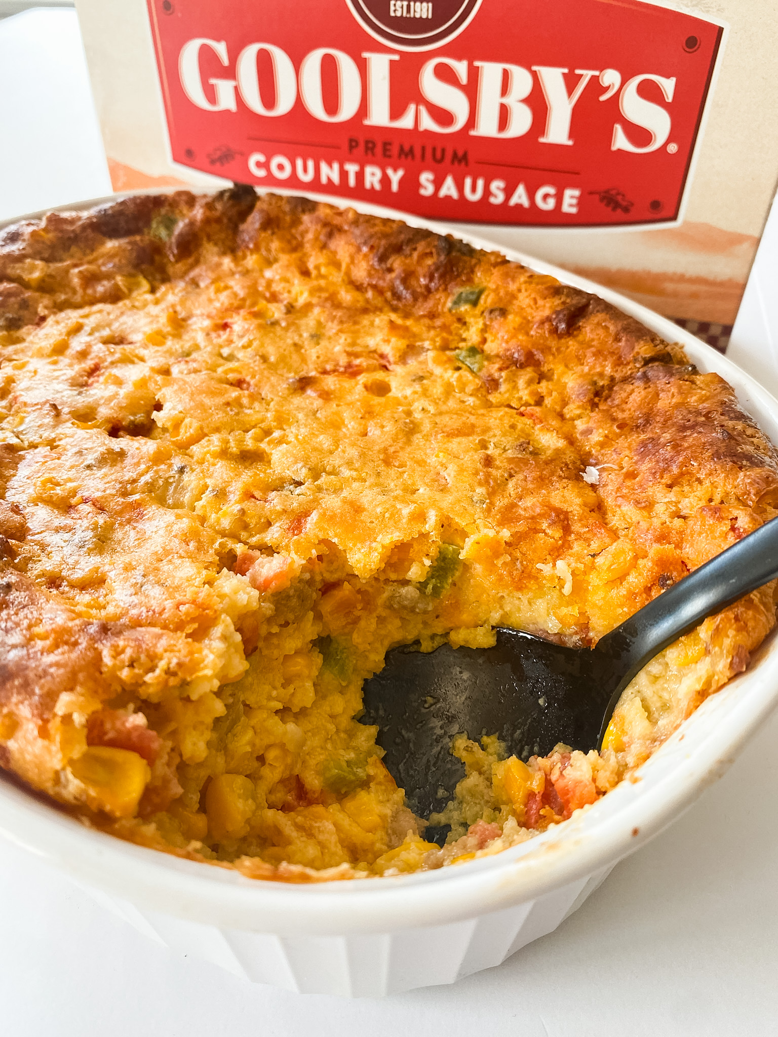 Corn Casserole Goolsby Sausage